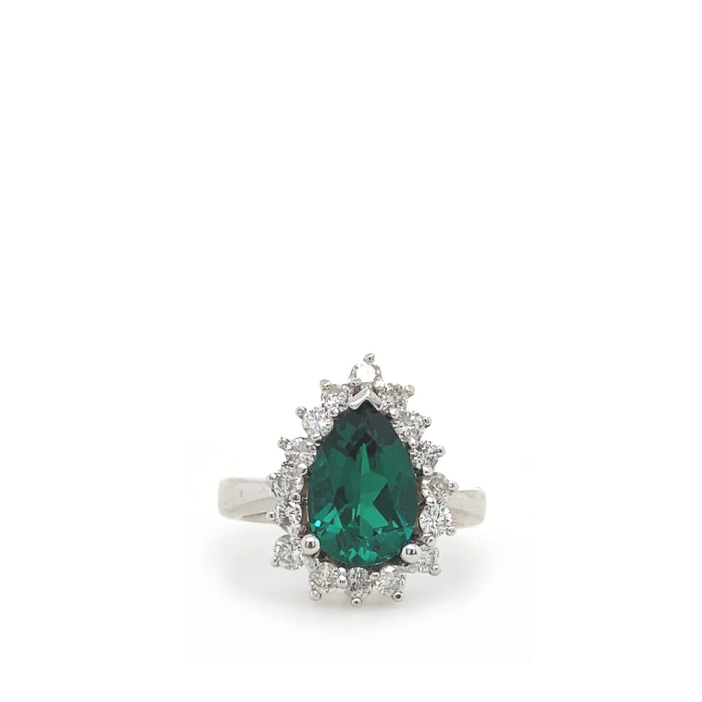 Royal Lab Emerald and Diamond Ring