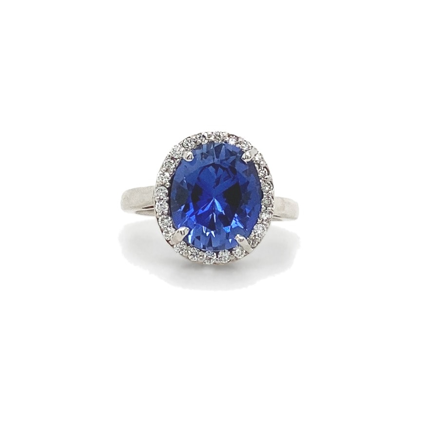 Sapphire and Diamond Ring