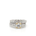 Two-Tone Diamond Wedding Set
