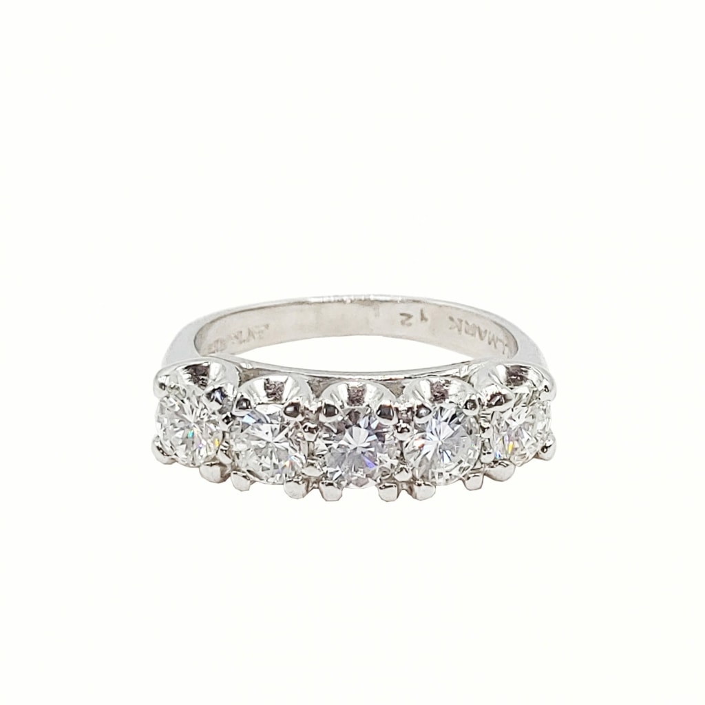 Round Diamond Anniversary Ring