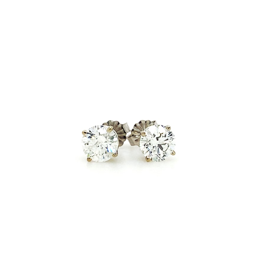 Two Carat Diamond Earrings