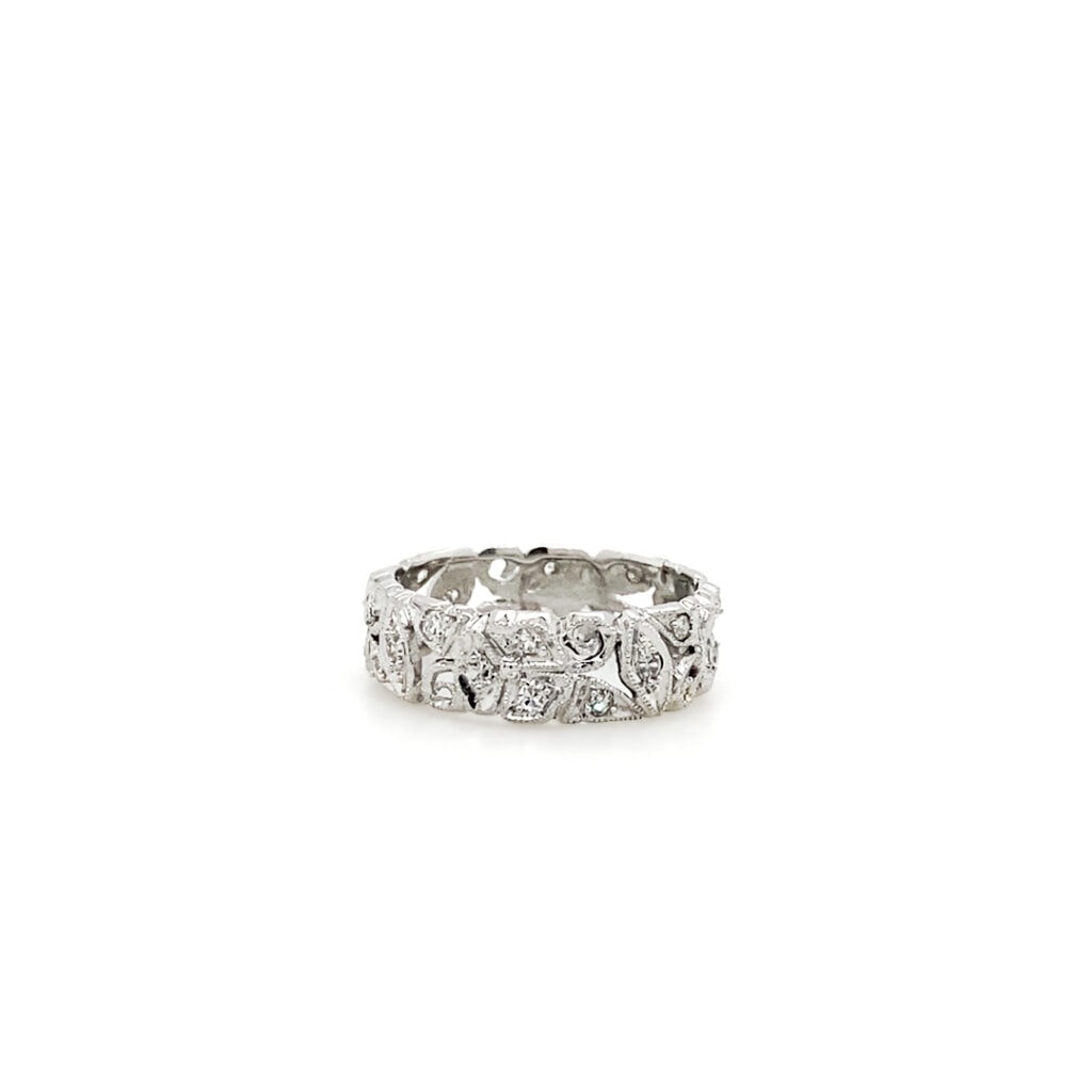 Vintage Filigree Diamond Band