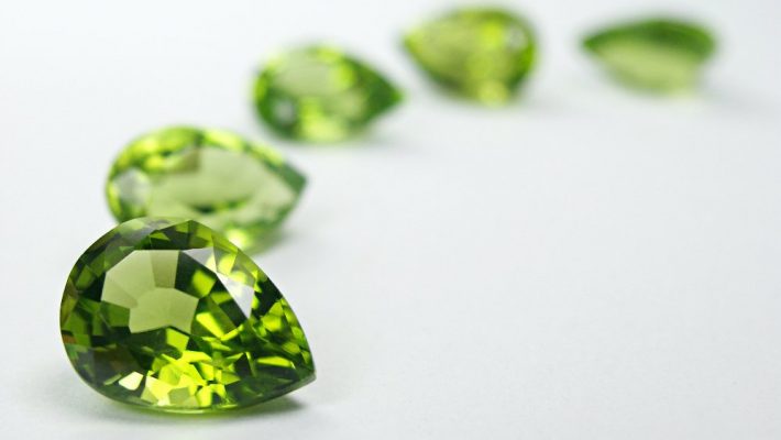 Peridot birthstone shades