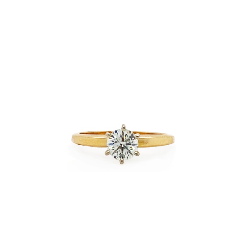 solitaire diamond engagement ring