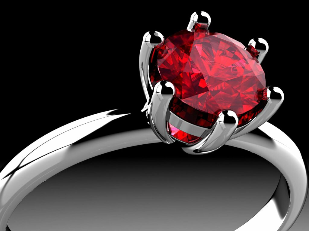 Red ruby deals diamond