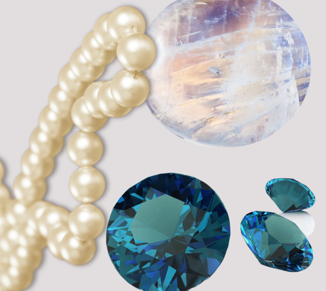 June S Birthstones Pearl Alexandrite And Moonstone